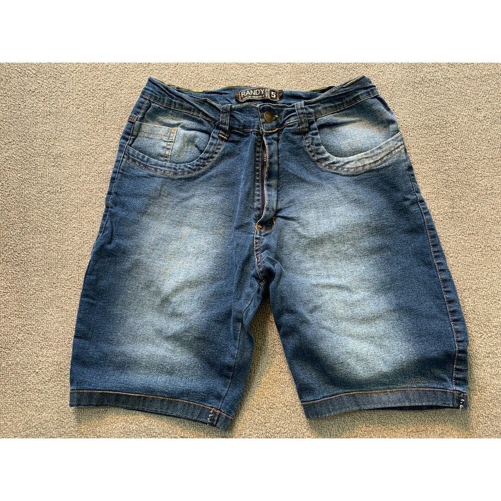 Randy Shorts Womens Blue Denim Size 5 Stretch Medium Wash